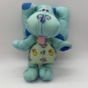 TYCO Blue's Clues Puppy Dog Nylon Bath Time Stuffed Animal Plush Toy 11" 1998